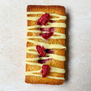 Financiers framboises chocolat blanc