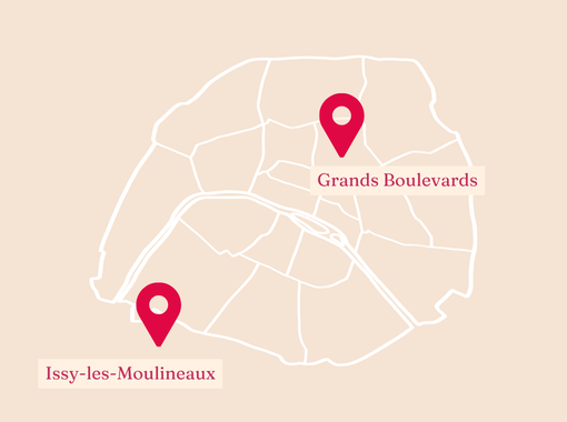 Plan d'accès aux points de retrait