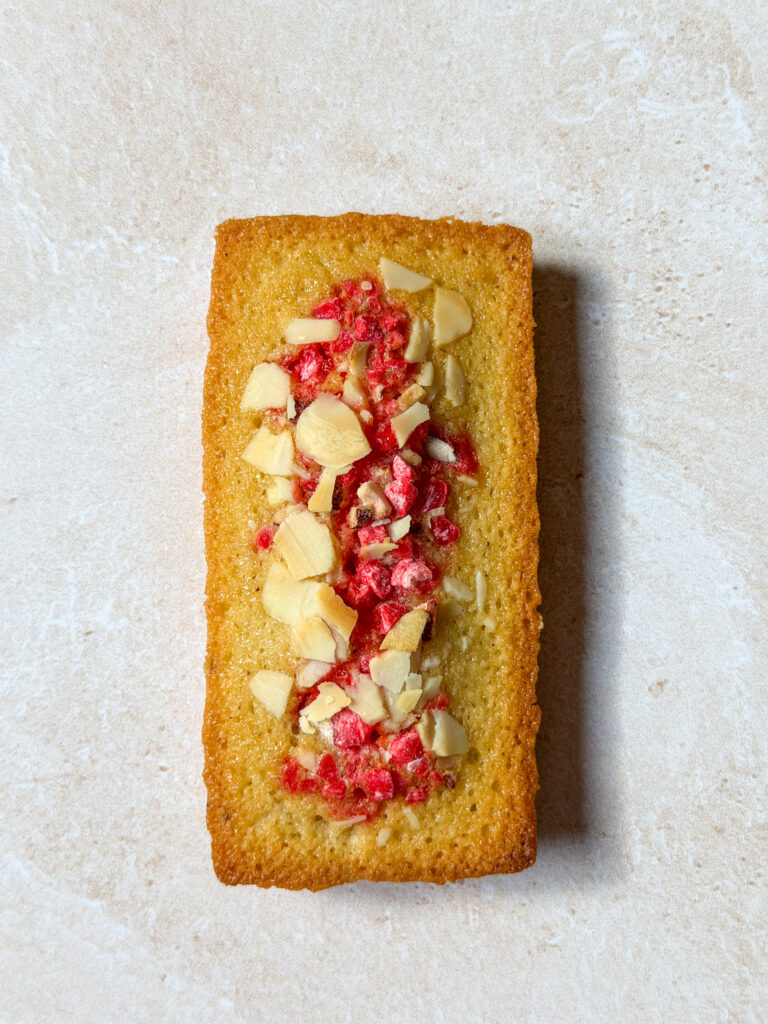 Financiers amande praline rose